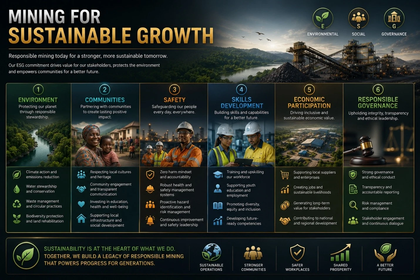 Mining for sustainable growth and ESG balance